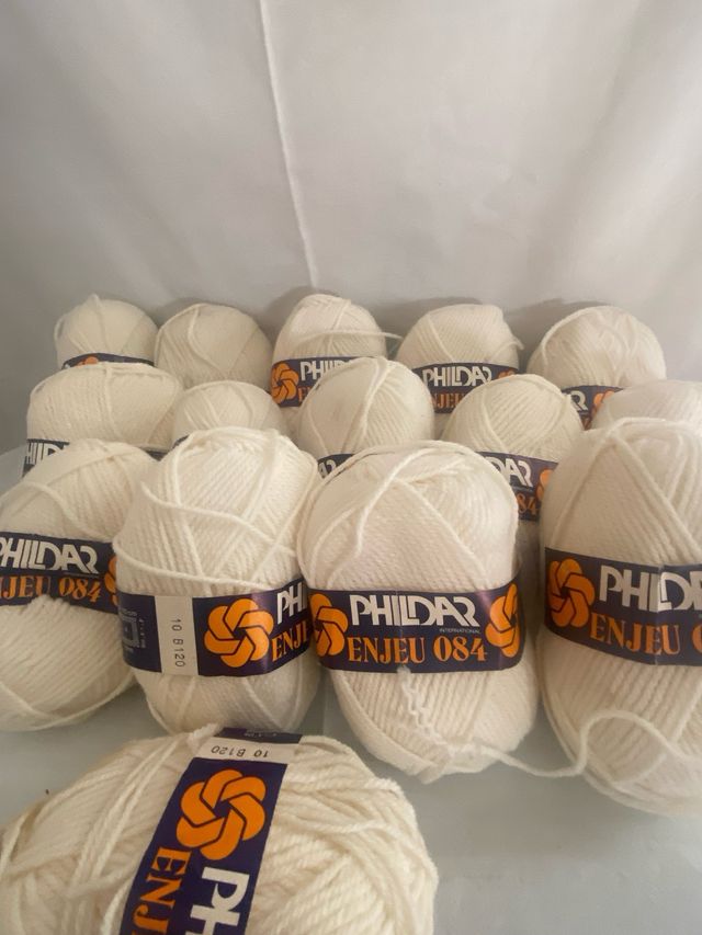 Ovillos lana Phildar Enjeu 084 .blanco (15)