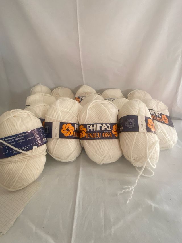 Ovillos lana Phildar Enjeu 084 .blanco (15)
