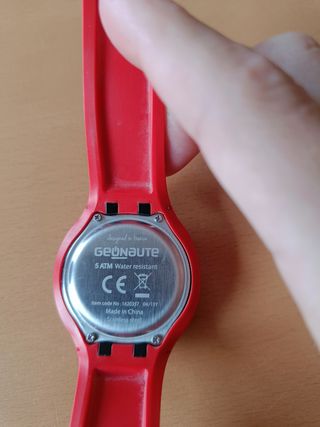 Reloj cronómetro rojo