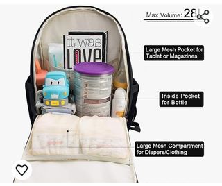 Mochila de pañales bebé 