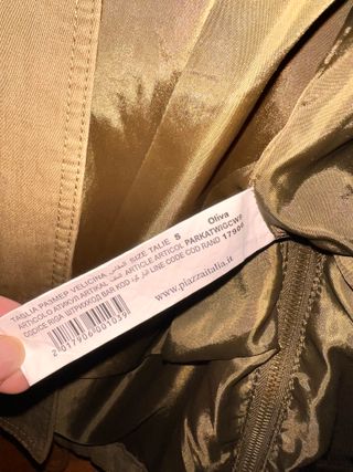 Parka da donna color oliva