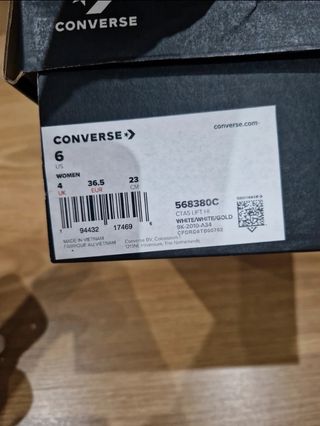 Converse plataforma 36,5