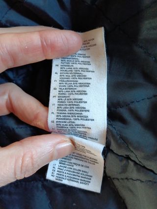Chaquetón marinero con maxi bufanda 