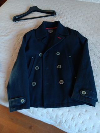 Chaquetón marinero con maxi bufanda 