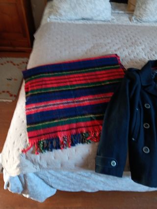 Chaquetón marinero con maxi bufanda 