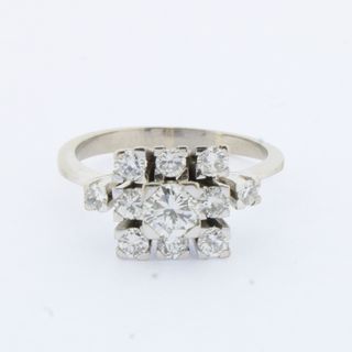 Anillo oro con brillantes
