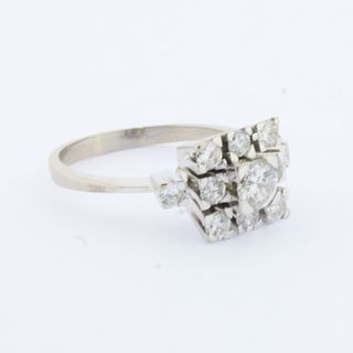 Anillo oro con brillantes