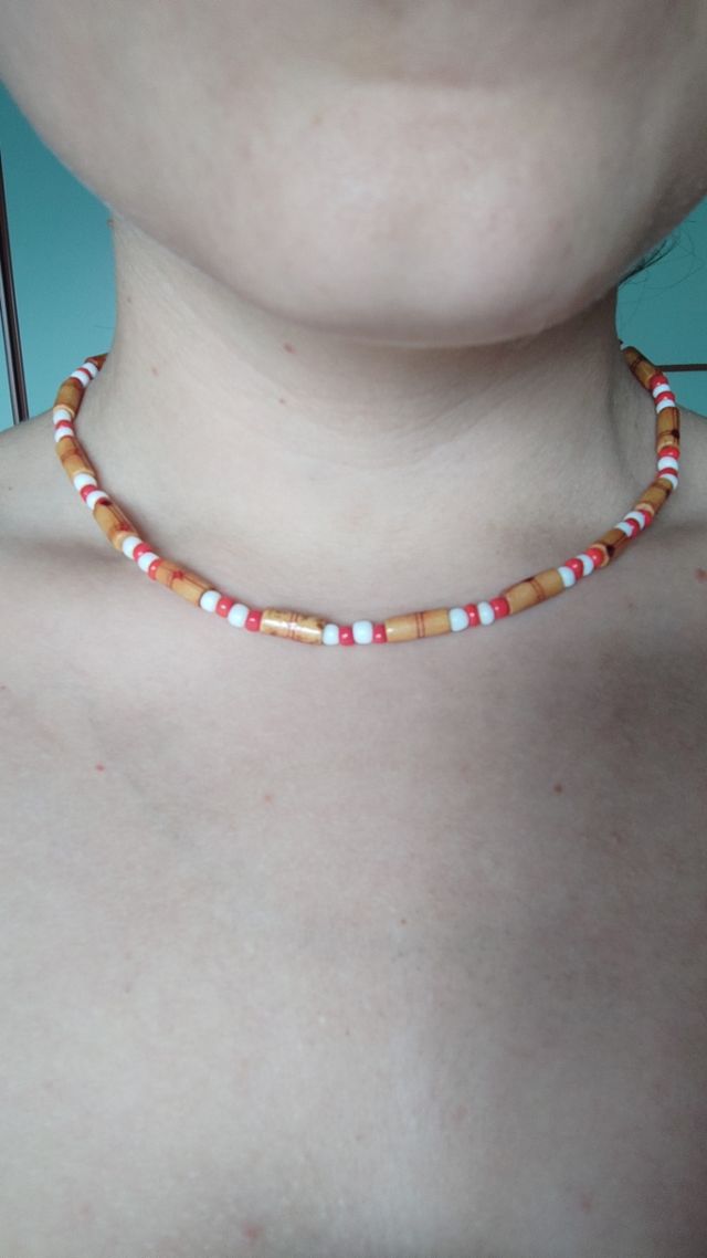 🍂Coquette Princess Mononoke inspired necklace