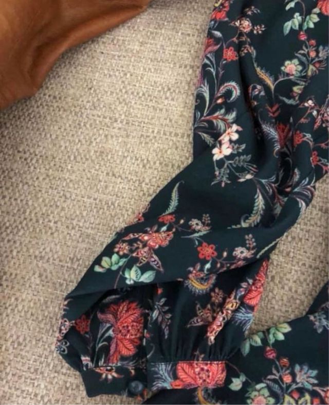 Vestido estampado guts & love encaje xs