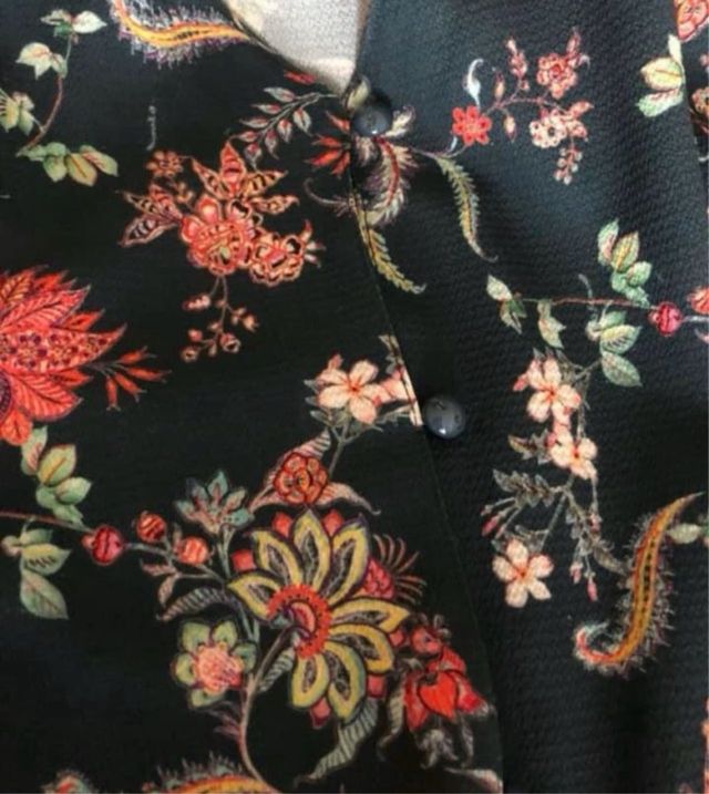 Vestido estampado guts & love encaje xs