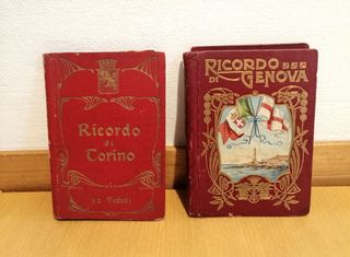 Sei libretti vintage con cartoline.