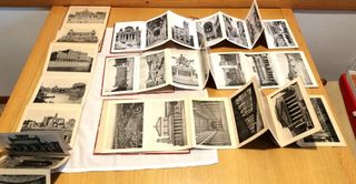 Sei libretti vintage con cartoline.