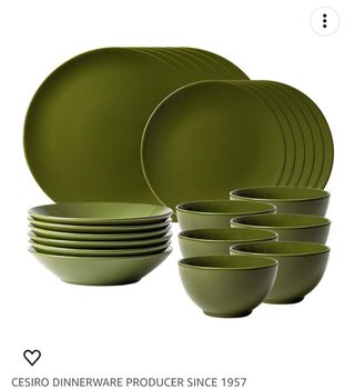 Vajilla cesiro gres verde