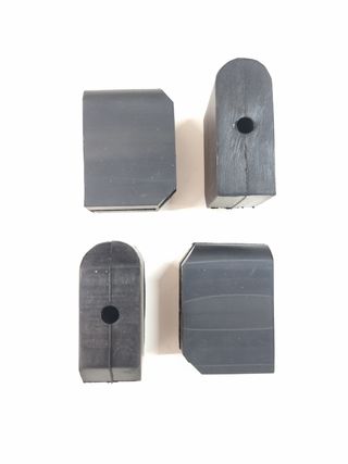 4 Separadores de goma paragolpes planos SEAT 600