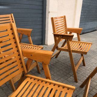 4 Sillas vintage REX diseño Niko Kralj para Stol