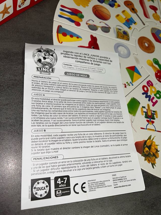 Juego de mesa Lince Junior (4-7 años)