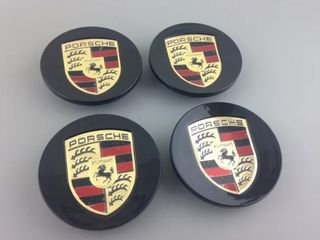 CENTRO DE RUEDA PORSCHE NEGRO 76MM