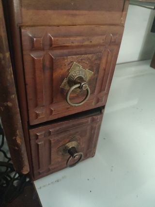 MESA MAQUINA DE COSER SINGER ANTIGUA