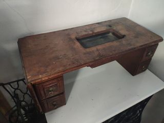 MESA MAQUINA DE COSER SINGER ANTIGUA