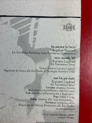 Cd Ligabue Ho Ancora la forza collezione Bar Mario
