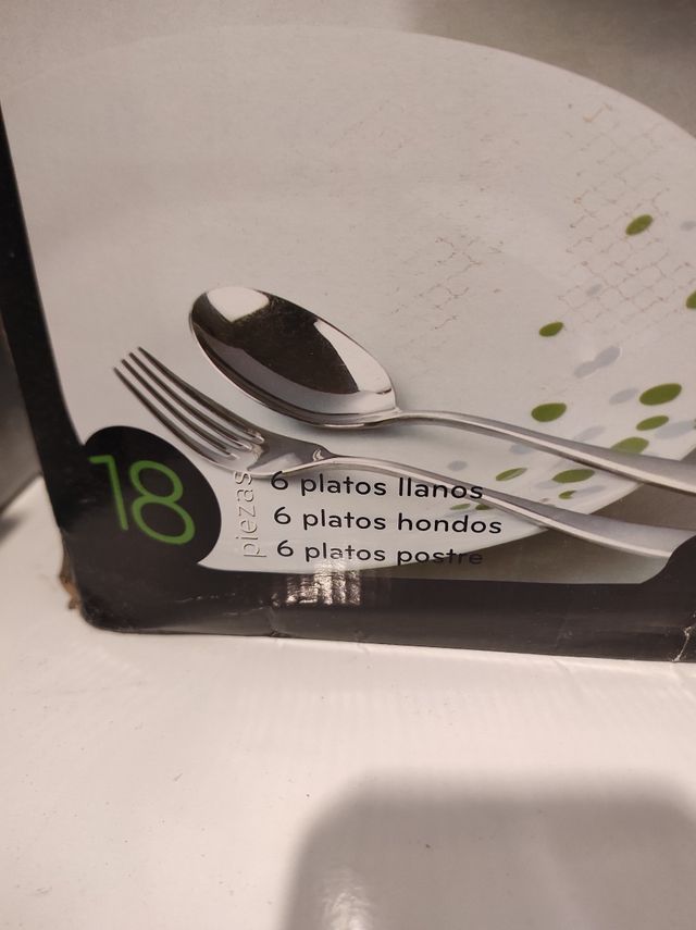 Vajilla 18 piezas sin estrenar 