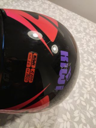 Casco moto pequeño 