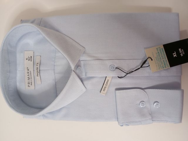 Camicia celeste uomo