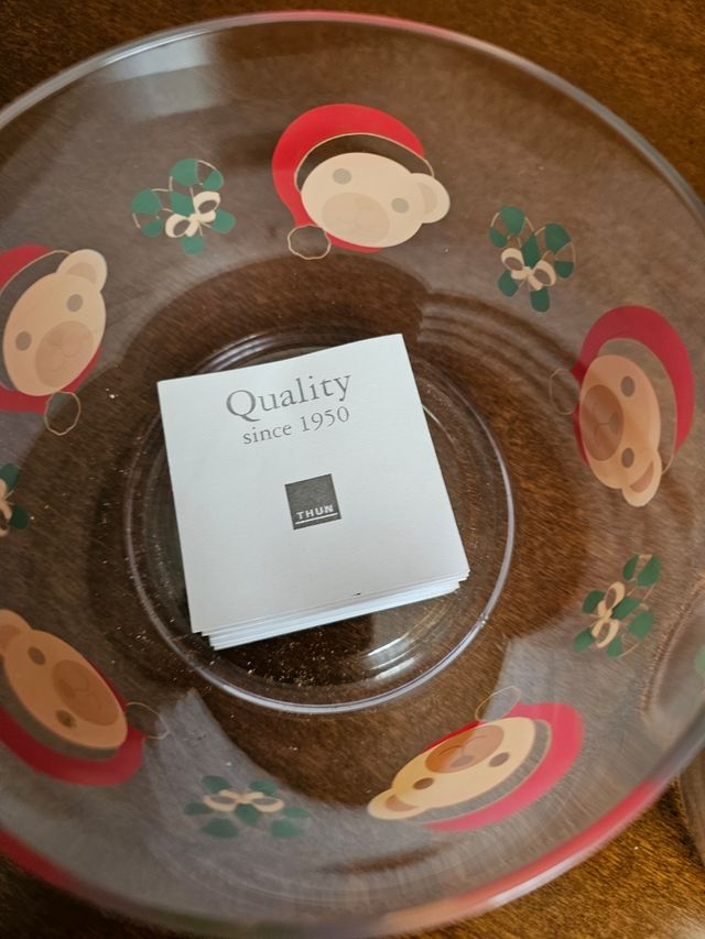 N. 2 Ciotole natalizie THUN mai usate