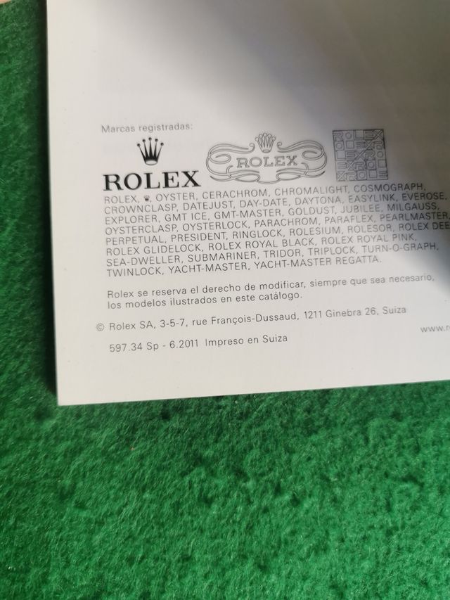 Libreto Rolex