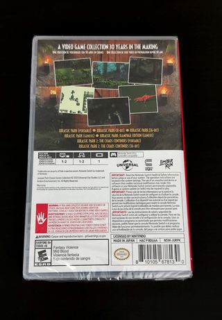 JURASSIC PARK CLASSIC GAMES COLLECTION SWITCH