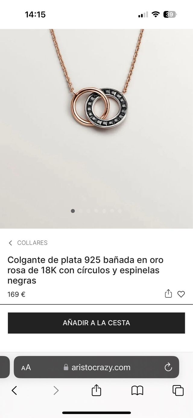 Colgante Aristocrazy oro rosa