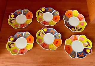 Servizio da 6 tazzine caffè nuovo senza