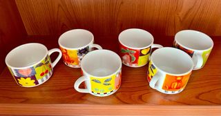 Servizio da 6 tazzine caffè nuovo senza