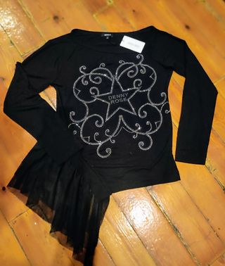Camiseta Oversize Tul Abalorios 