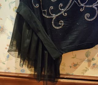 Camiseta Oversize Tul Abalorios 