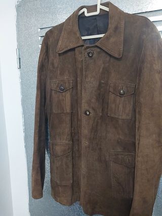 Chaqueta 100x100 ante de caballero 