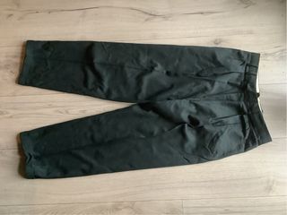 Pantalone classico verde scuro in lana