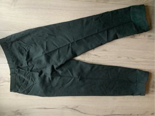 Pantalone classico verde scuro in lana