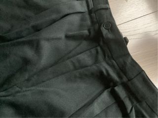 Pantalone classico verde scuro in lana