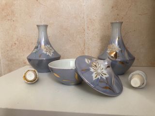 Conjunto de tocador de porcelana