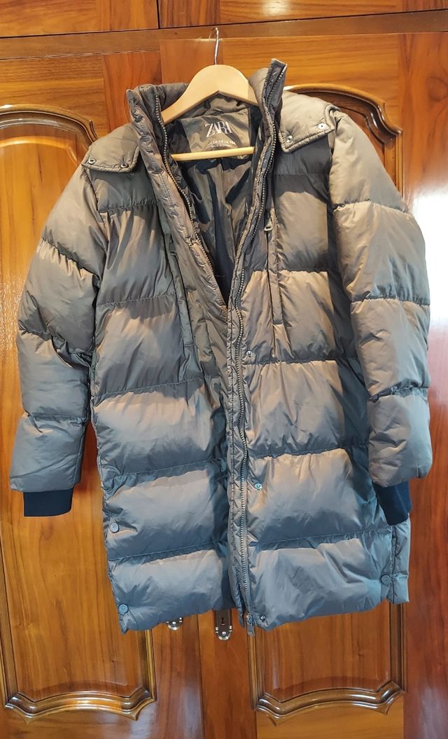 Plumas Zara talla 13 -14 marrón 