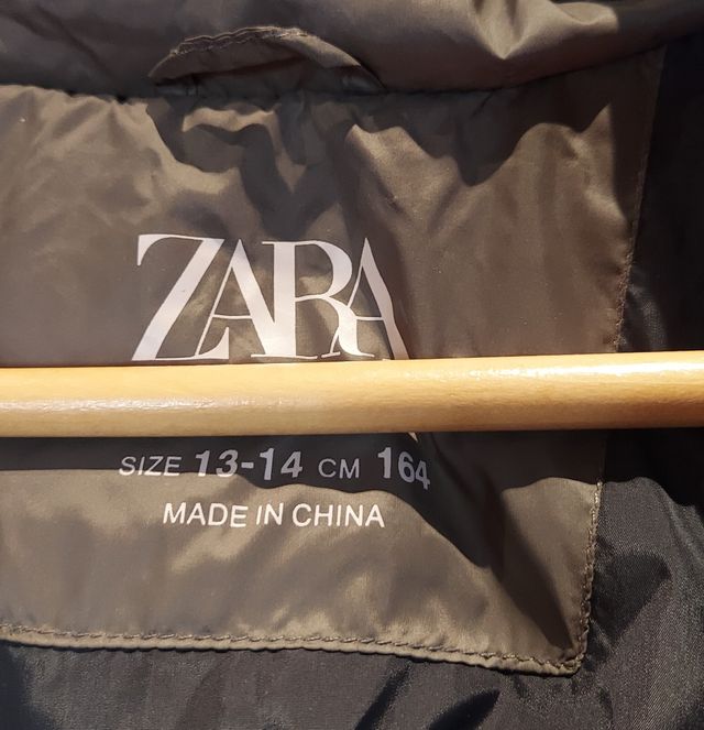 Plumas Zara talla 13 -14 marrón 