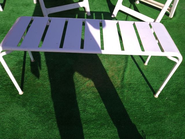 Banco de hierro patio