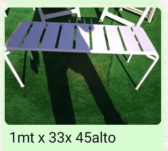 Banco de hierro patio