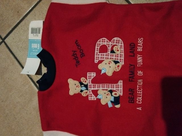 Tutina felpata neonato nuova