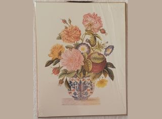 Quadretto/Tavolozza con stampa decorativa floreale