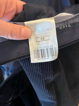 Pantalón hombre pana nuevo Talla 68 Emidio Tucci