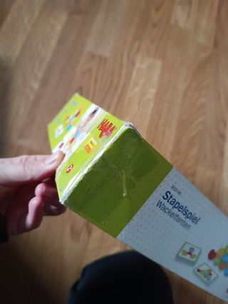 JUEGO MADERA apilar construir +2 años