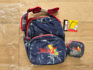 Conjunto Bandolera + monedero bart simpsons 1
