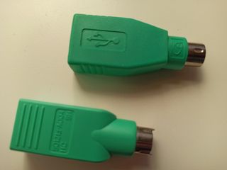 2 Adaptadores PS2 Macho a USB Hembra 